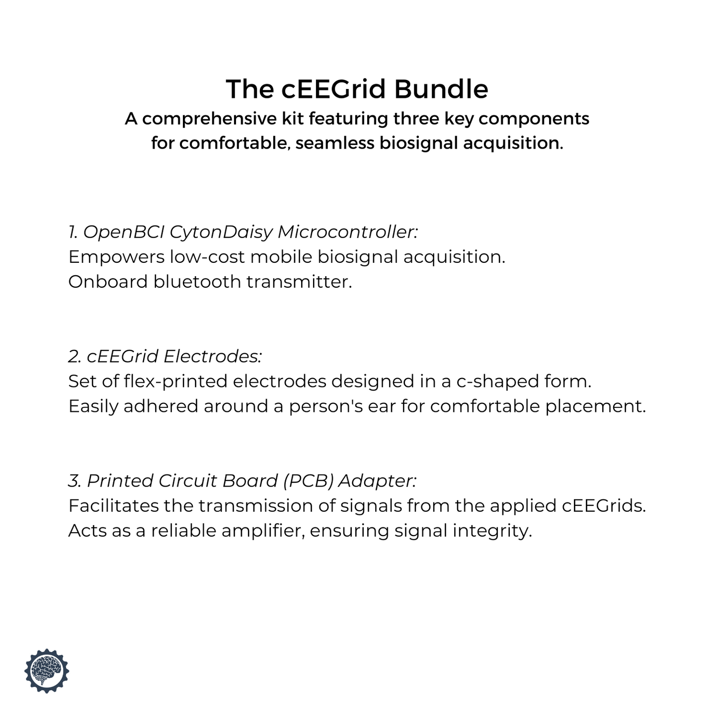 cEEGrid Around-the-Ear EEG Bundle