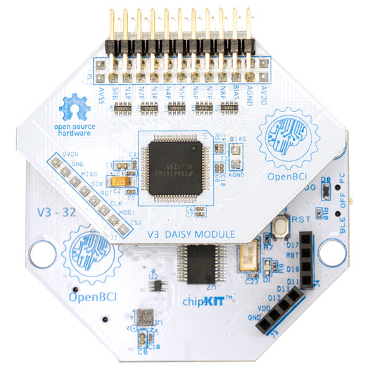 Cyton + Daisy Biosensing Boards (16-Channels)