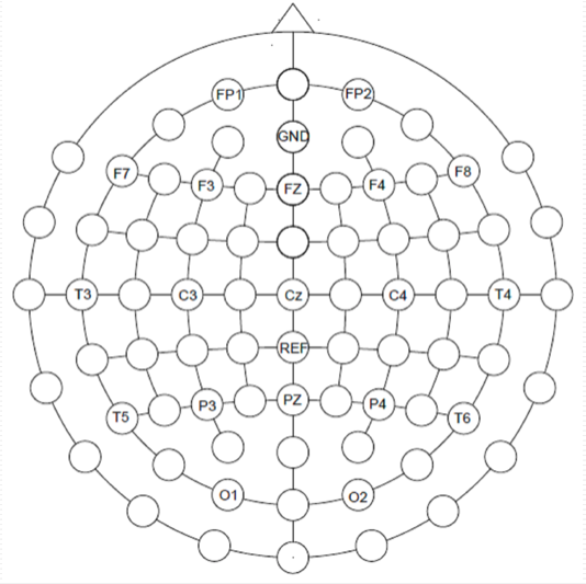 Eeg Cap Layout Eeg Cap Drawing
